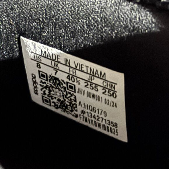 Adidas Adilette Platform Slides Black 3-Stripes Women’s 8 - Picture 7 of 7